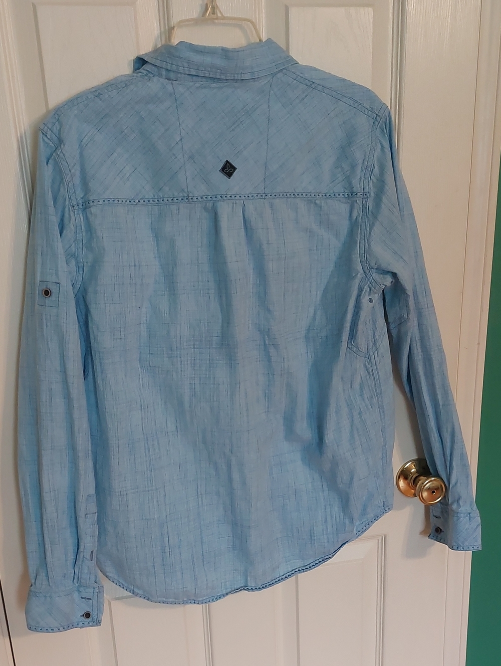 Prana Light Blue Long-Sleeve Button Shirt - Picture 5 of 5